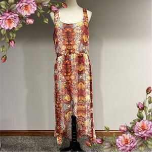 Olsenboye Colorful Snake Print Split Skirt
Dress size L Large
